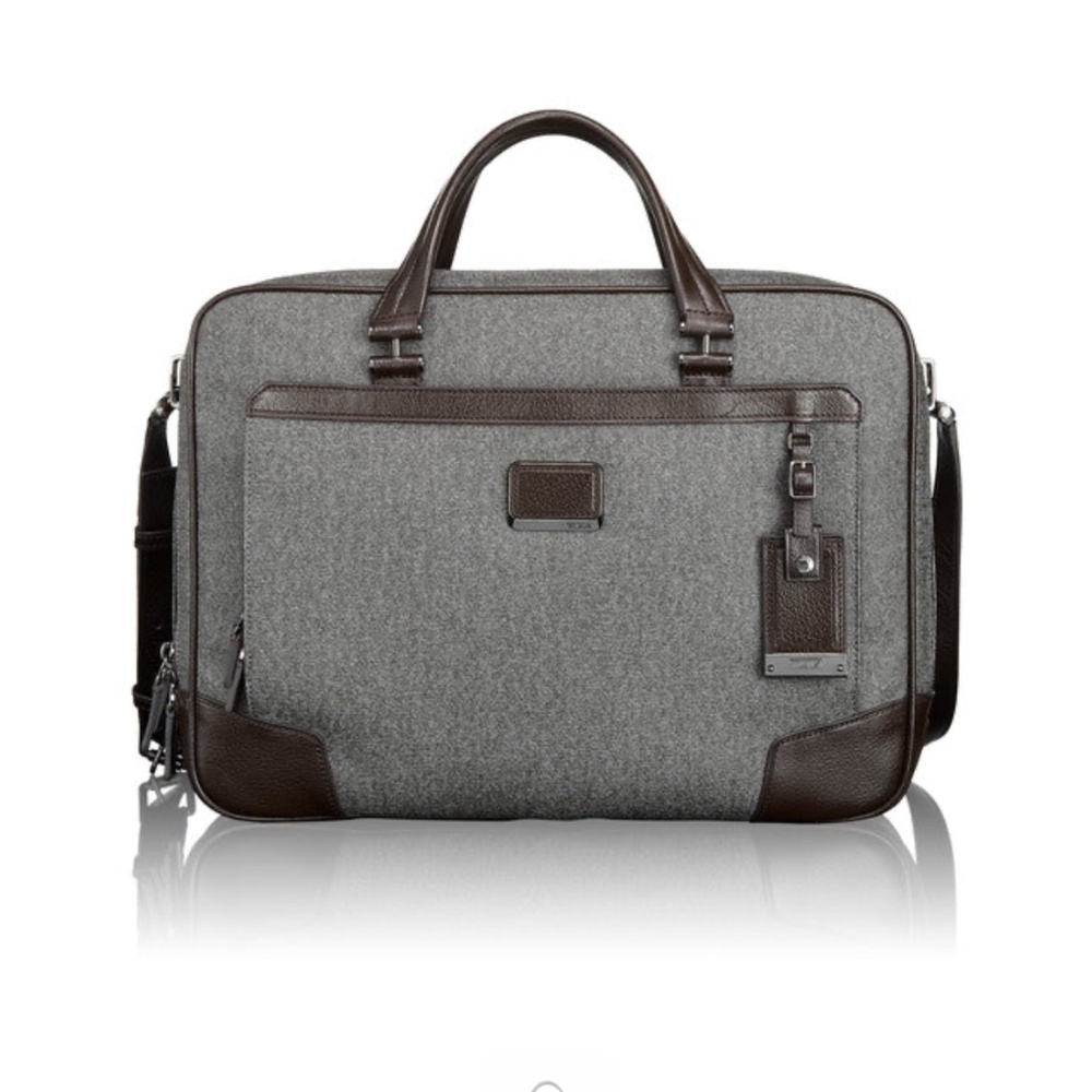 TUMI Astor Men's Ansonia Zip Top Brief Earl - Earl Grey